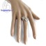 แหวนทองคำขาว แหวนเพชร  แหวนแต่งงาน แหวนหมั้น - R1151DWG
